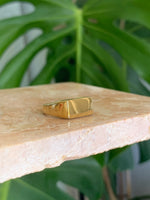 Gold signet ring
